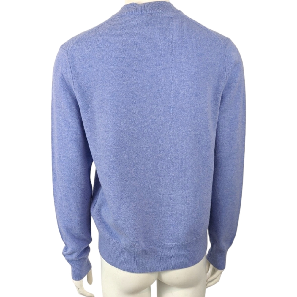 Acne Studios Face Wool Sweater Crew Neck Pullover Unisex XS Purple Long Sleeve - Picture 5 of 12